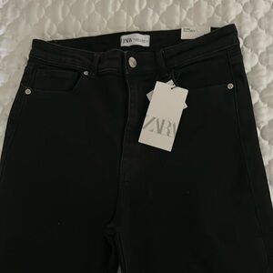 Zara Ripped Slim Flare jeans